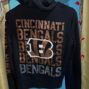 Cincinnati bengals pink zip up jacket